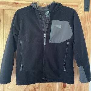 The North Face Kids Black and Gray Fleece Jacket
